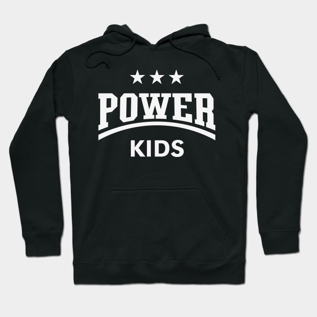 Power Kids (Children / Kiddies / Siblings / White) Hoodie by MrFaulbaum